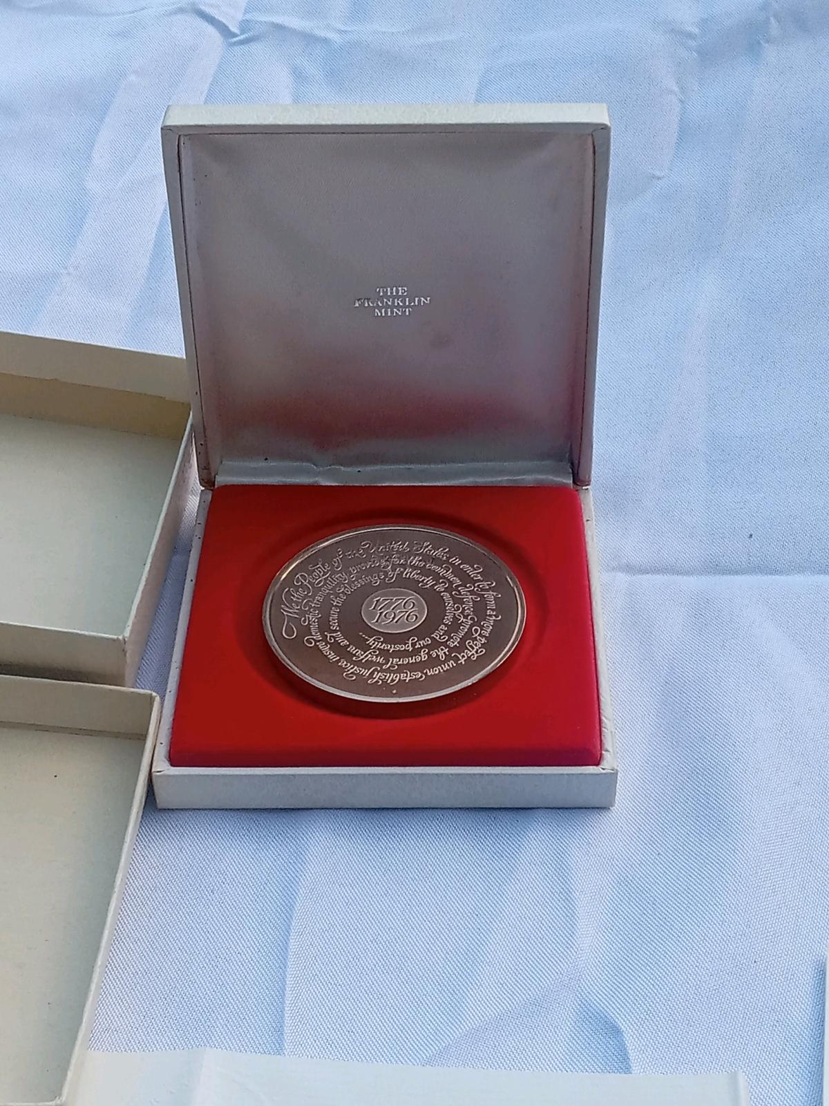 Franklin Mint Bicentennial Medal its authentic original - Moundsville, West Virginia - FleaMarketBay