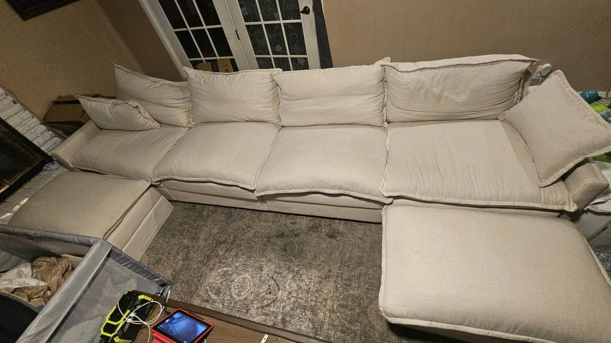 GOSUHI 1425 UShaped Modular Cloud Sectional Sofa  Beige - Irving, Texas - FleaMarketBay