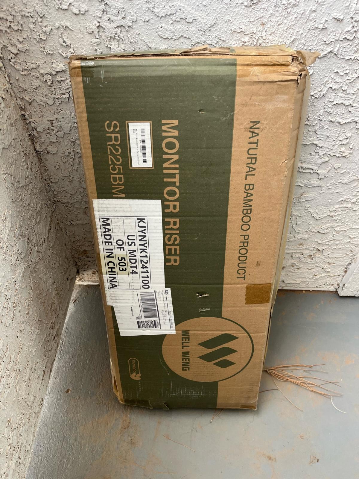 Natural bamboo monitor riser - Phoenix, Arizona - FleaMarketBay