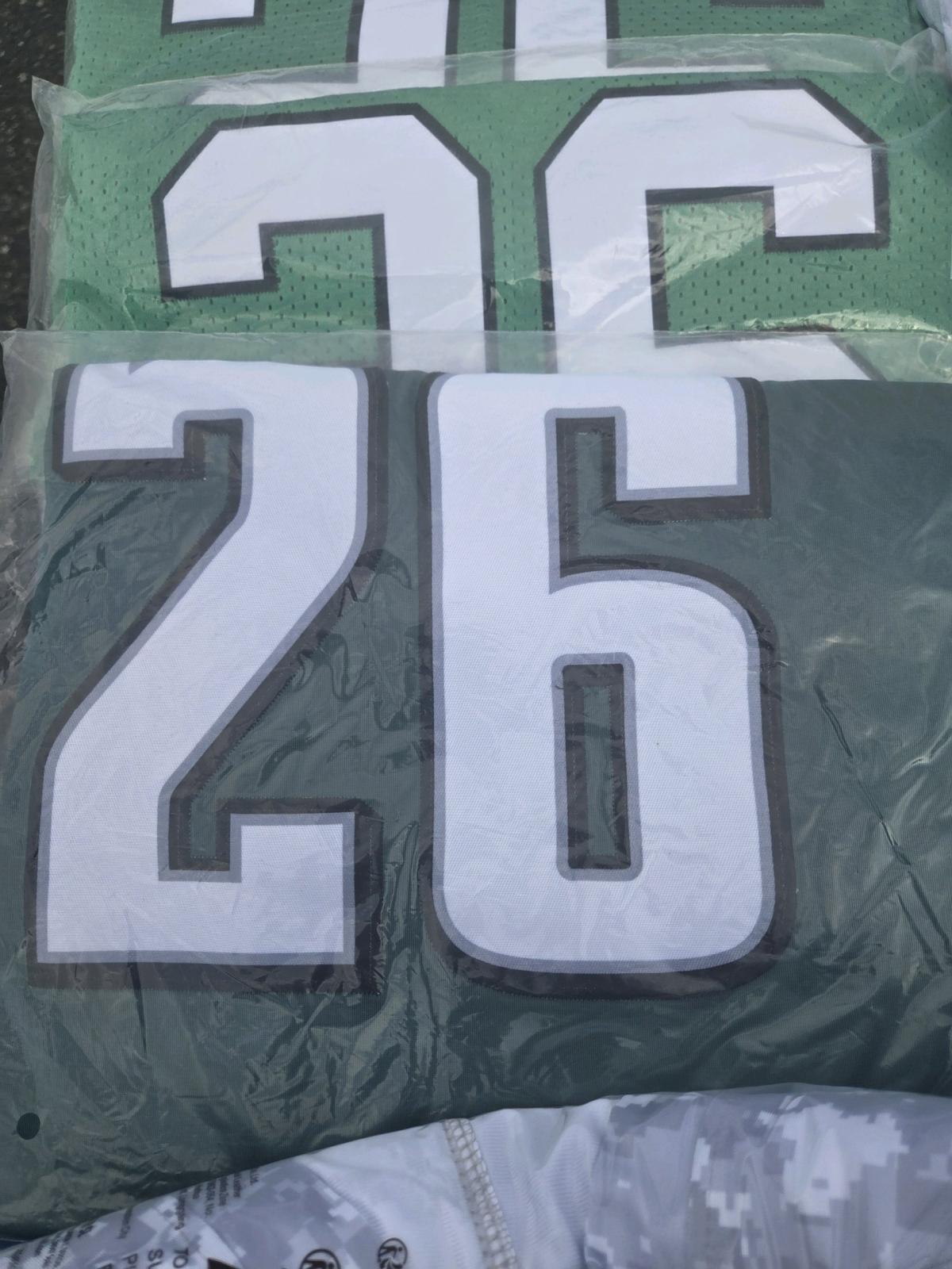 Eagles Jerseys Sizes in pic - Lansdale, Pennsylvania - FleaMarketBay