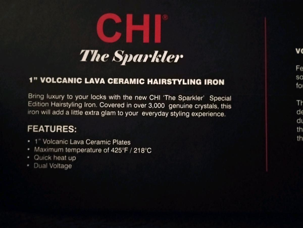 CHI Volcanic Lava Ceramic Rhinestone Flat Iron - Manchester, New Hampshire - FleaMarketBay
