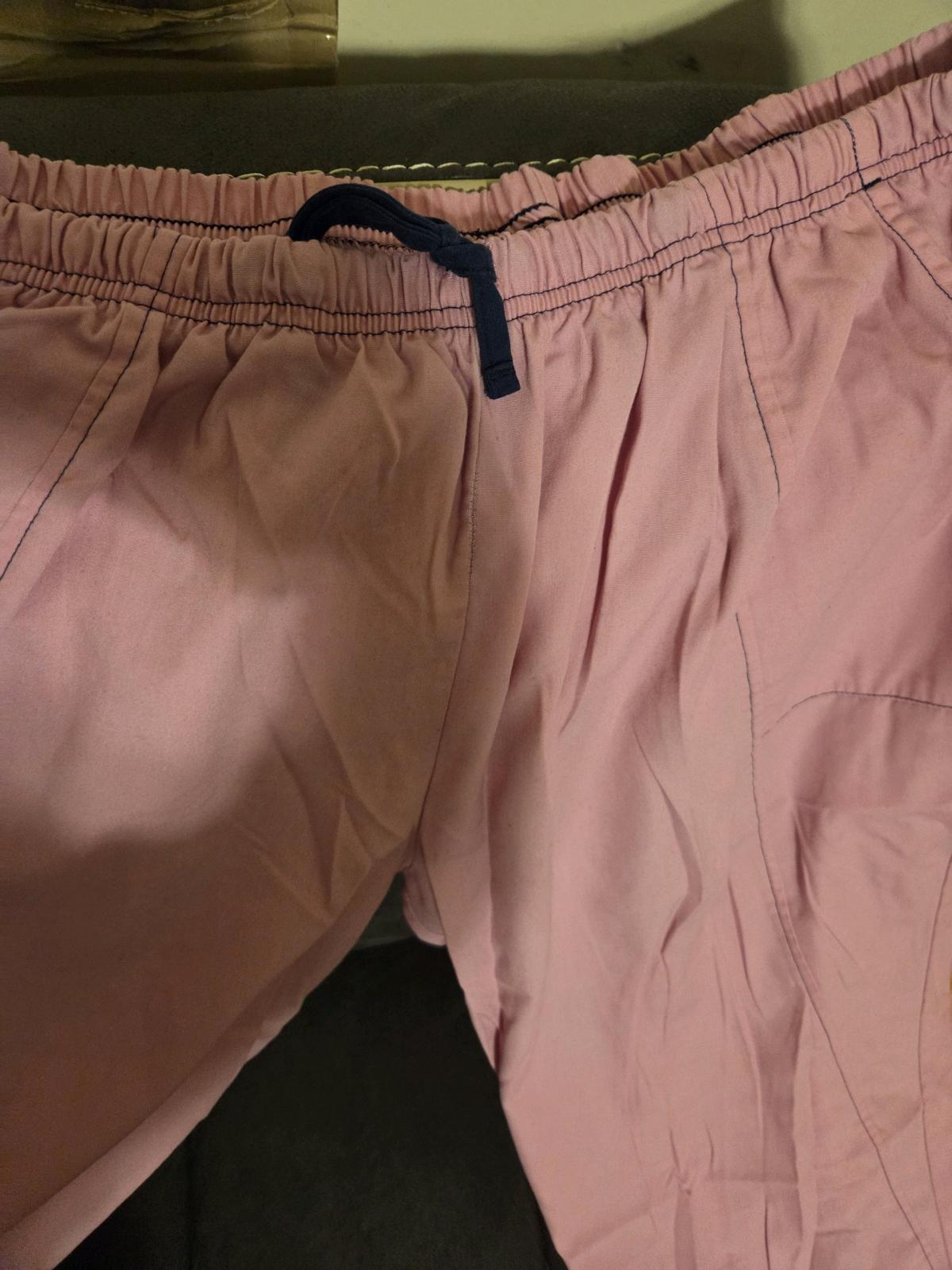 Womens scrub set 3X pink with blue trim - Ahoskie, North Carolina - FleaMarketBay