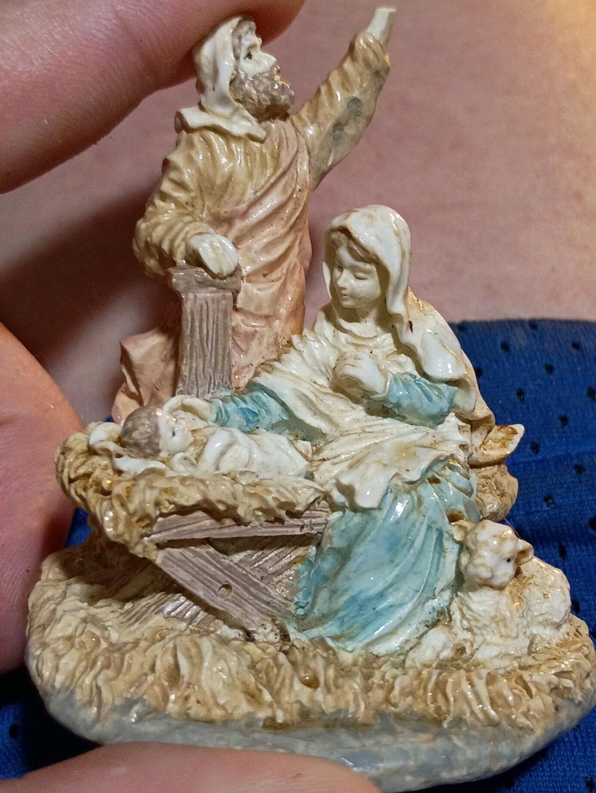 Nativity Scene Glass Decoration - Alliance, Ohio - FleaMarketBay