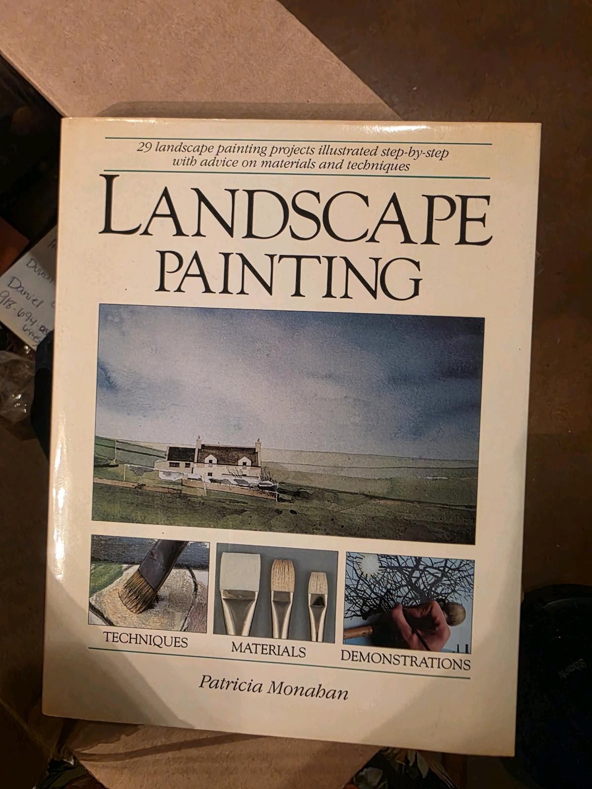 1985 painting book landscapes - Austin, Texas - FleaMarketBay