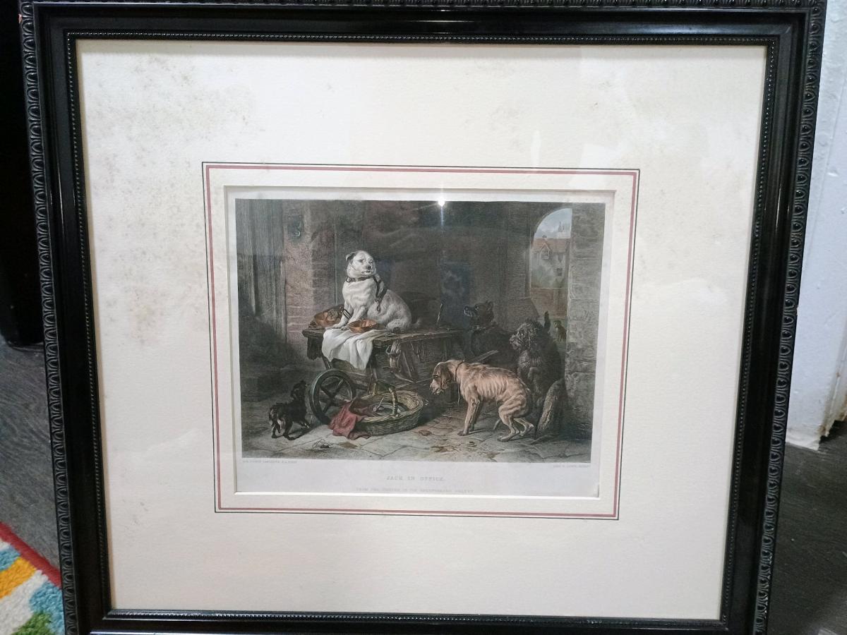 edwin landseer painting circa 1900 - Durant, Oklahoma - FleaMarketBay