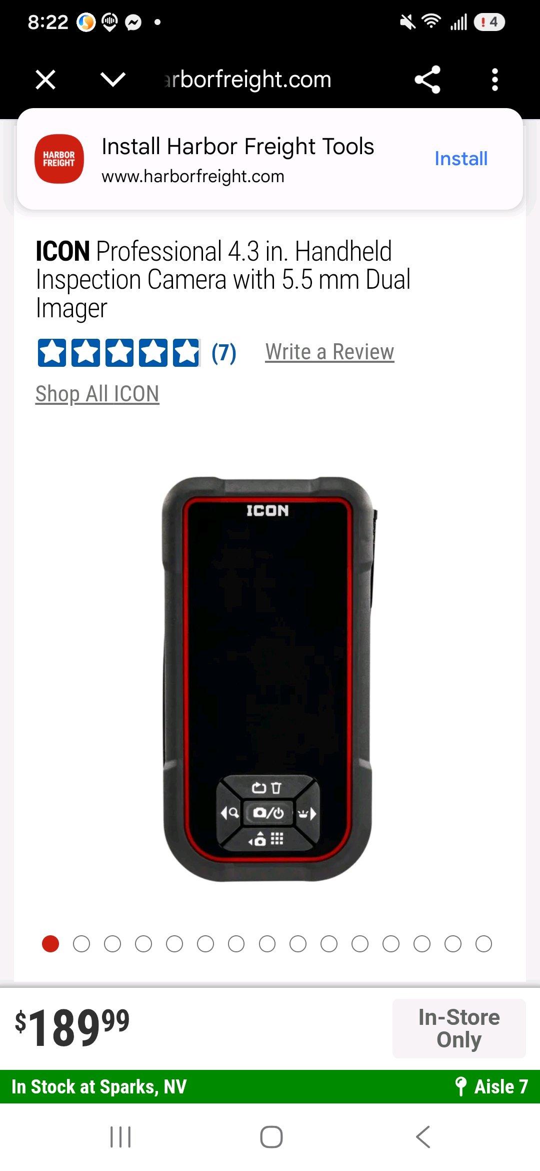 icon professional handheld inspection camera - Reno, Nevada - FleaMarketBay