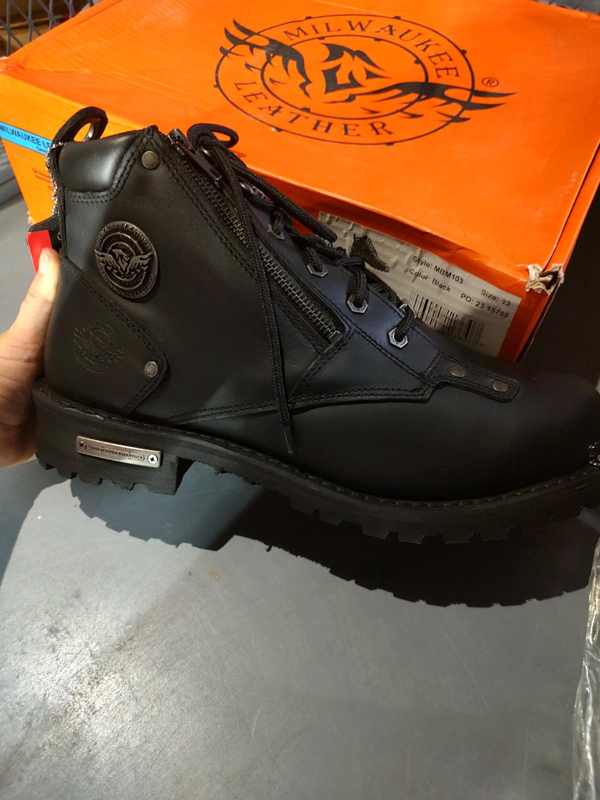 Milwaukee Leather Biker Boots - Sevierville, Tennessee - FleaMarketBay