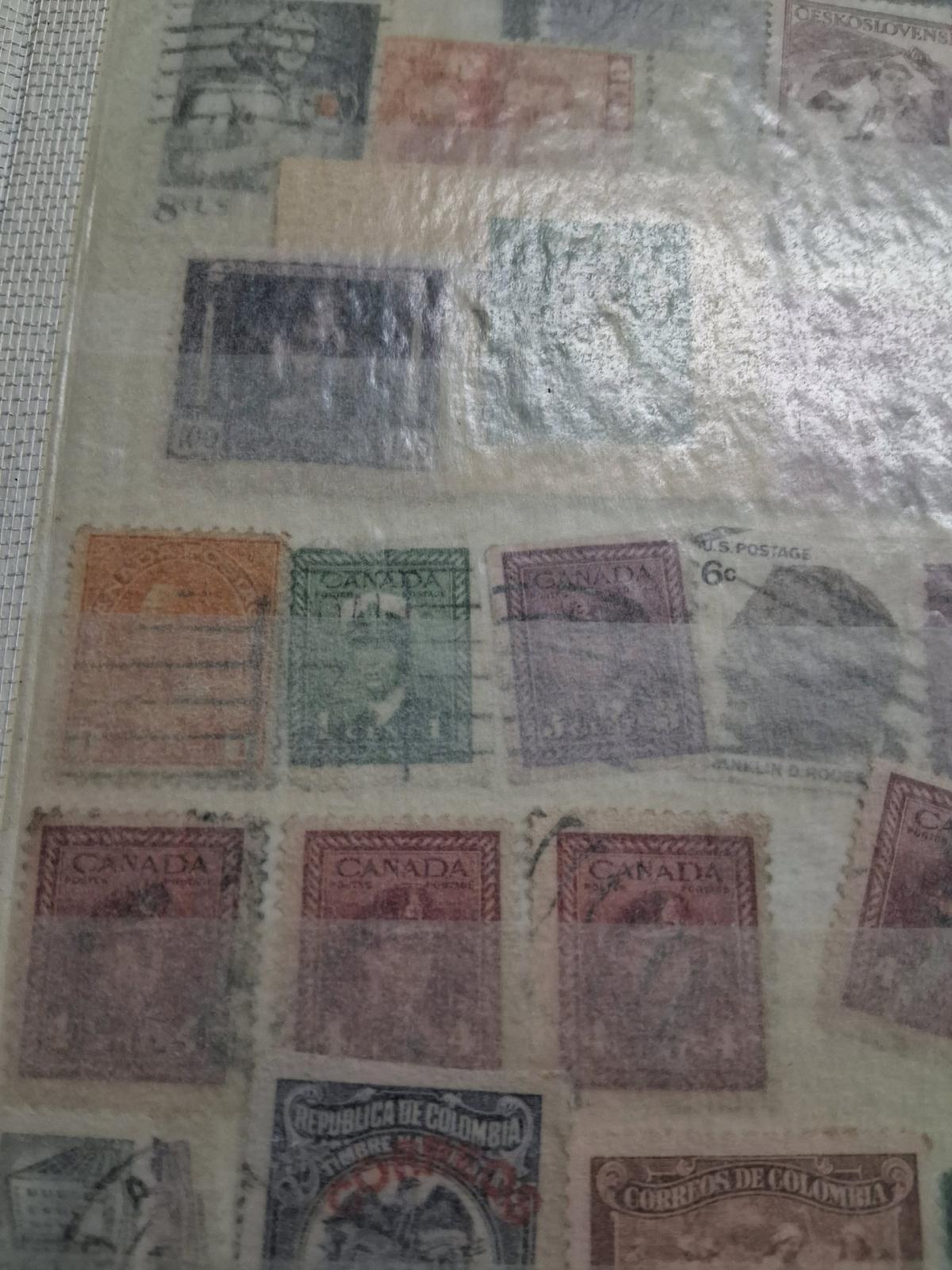 old antique 20 plus page front and back world stamp binder - Canton, Ohio - FleaMarketBay