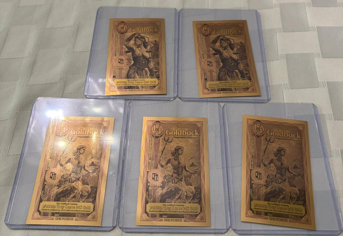2026 Goldback notes for sale Florida and Idaho - Columbus, Ohio - FleaMarketBay