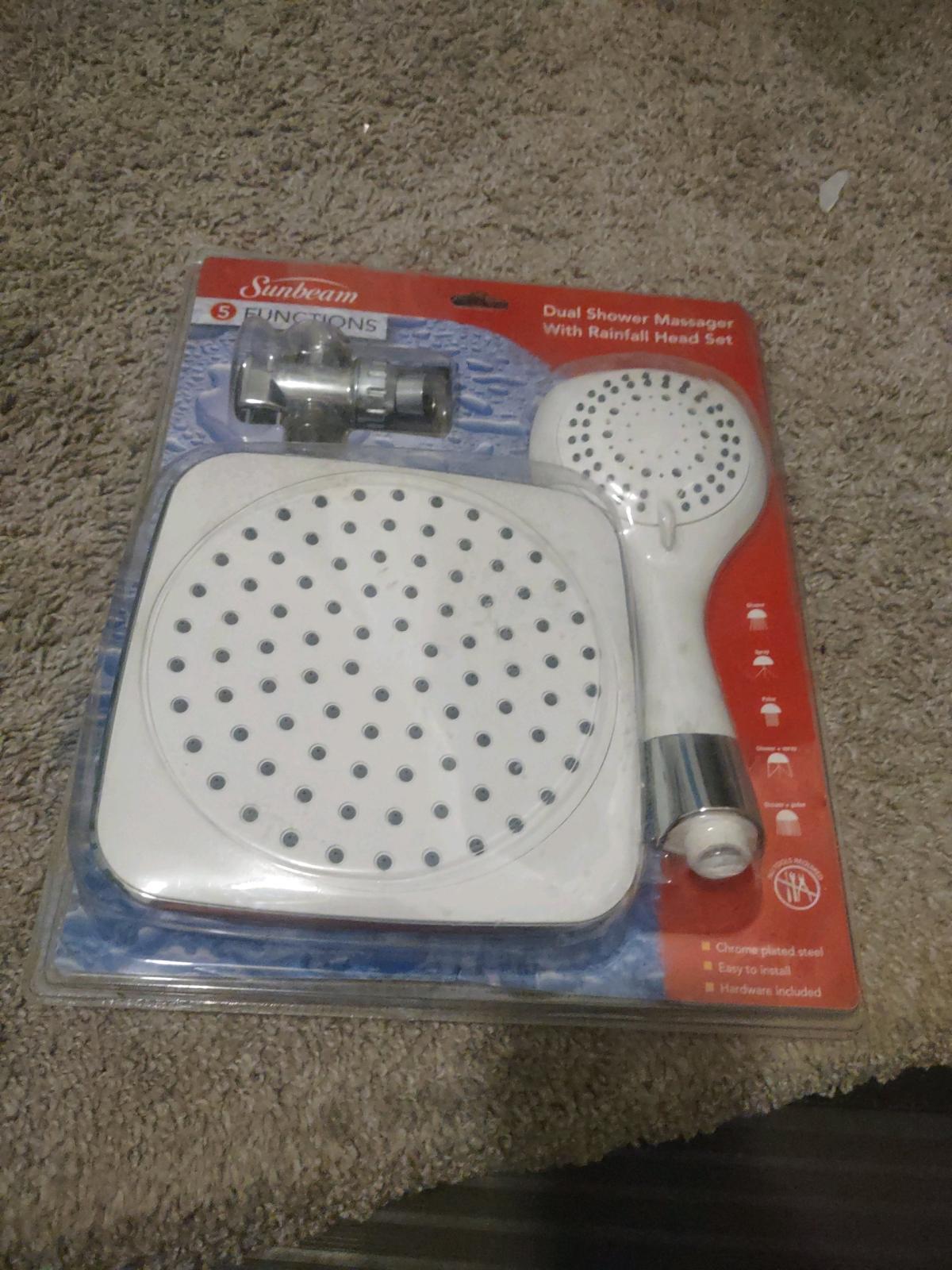 Brand New Sunbeam 5 Functions Dual Shower Massager - Cuyahoga Falls, Ohio - FleaMarketBay