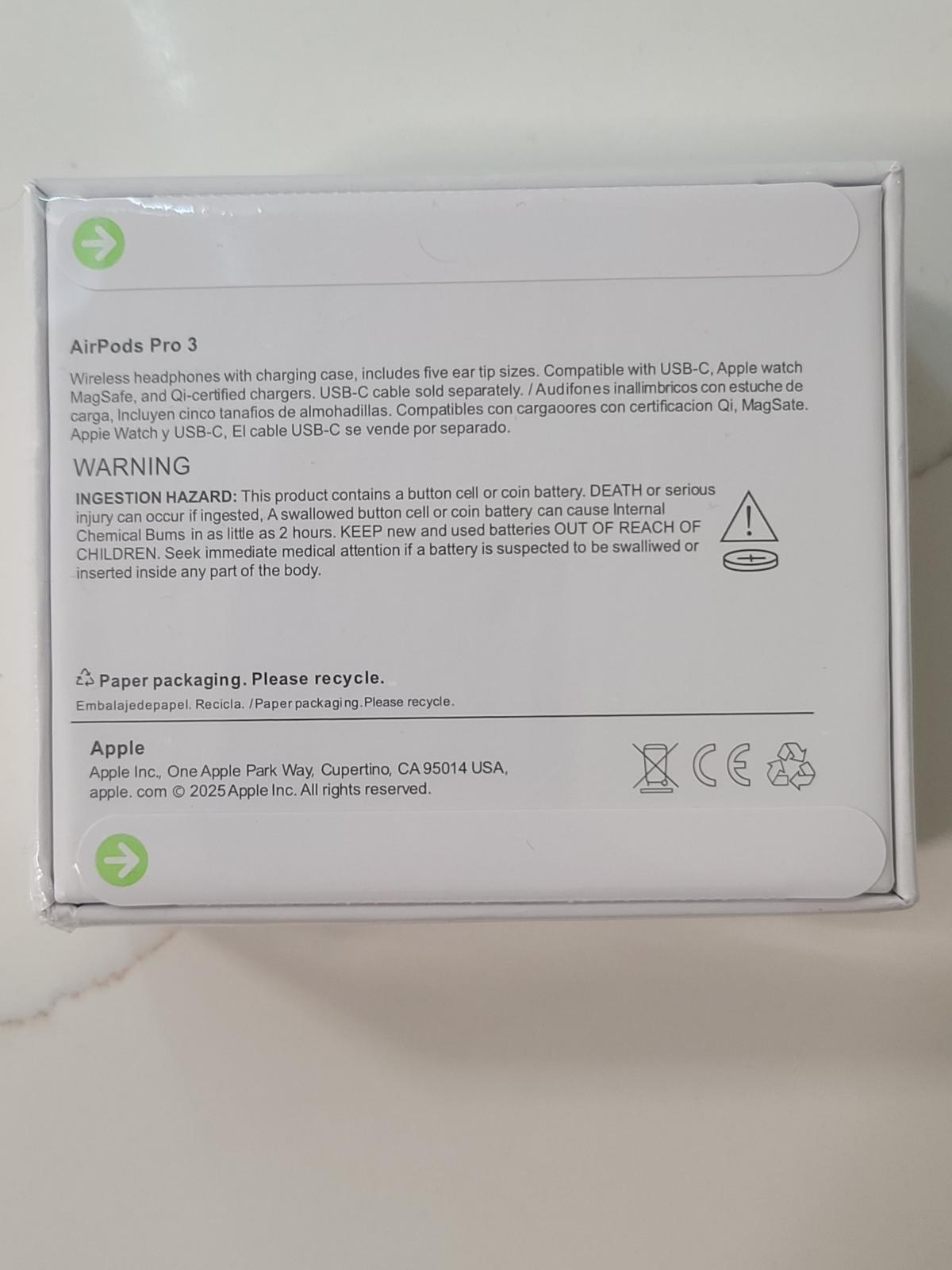 AirPods Pro 3 - Brand New Sealed - Fremont, California - FleaMarketBay
