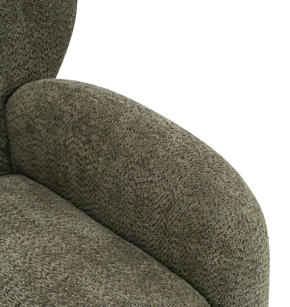 2 Brand New Modern Boucl Accent Chairs  Olive Green - Scottsdale, Arizona - FleaMarketBay