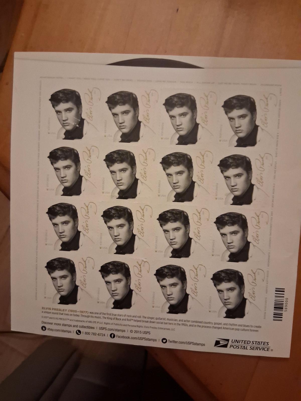 Elvis Presley Stamps from 2015 - Quincy, Illinois - FleaMarketBay