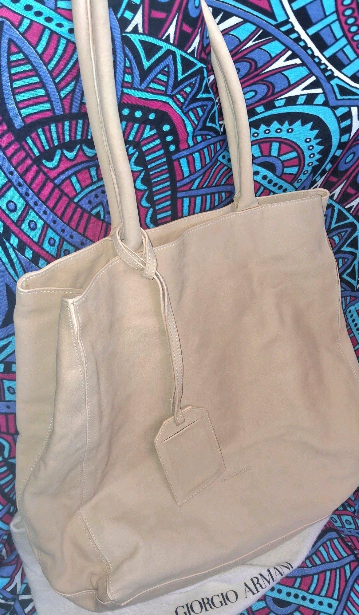 Giorgio Armani White Leather Soft Calfskin - Adelanto, California - FleaMarketBay