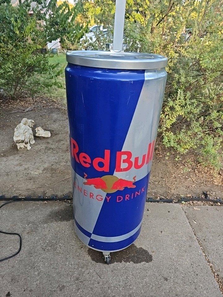 Red Bull Energy Drink Can Cooler  Rolling Beverage Cooler  R - Fort Worth, Texas - FleaMarketBay
