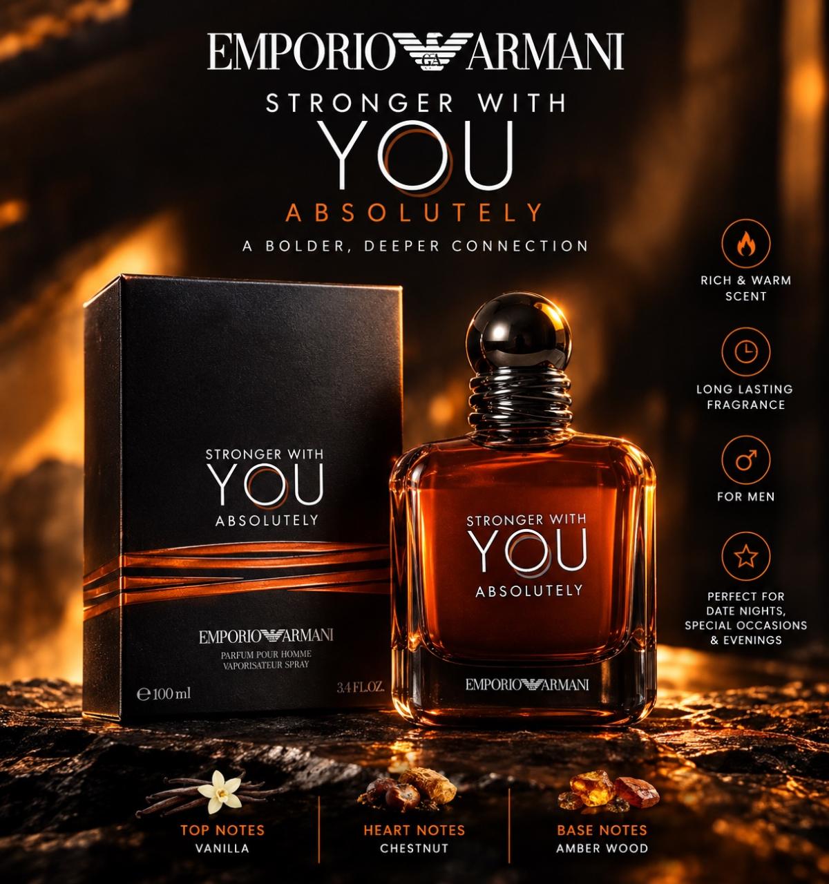 Emporio Armani Stronger With You Absolutely Mens Eau de Parf - Canton, Michigan - FleaMarketBay