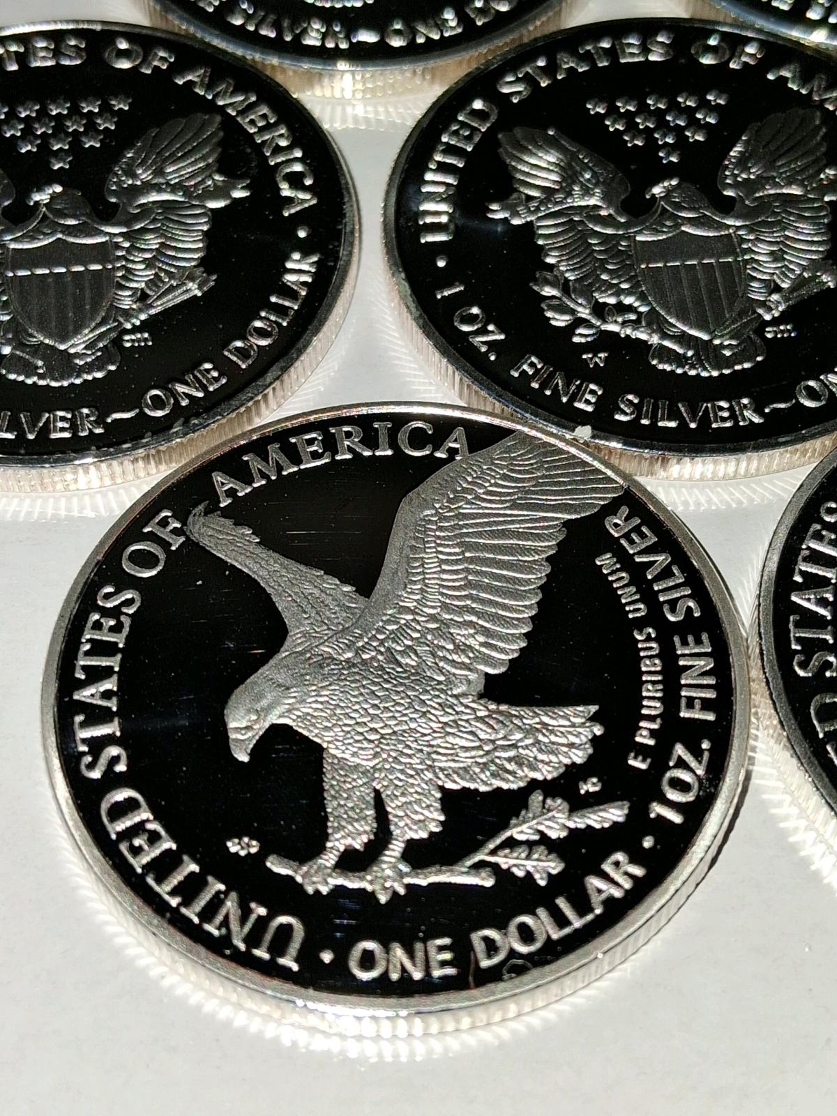 non magnetic silver plated eagle rounds 1oz - Adamsville, Ohio - FleaMarketBay