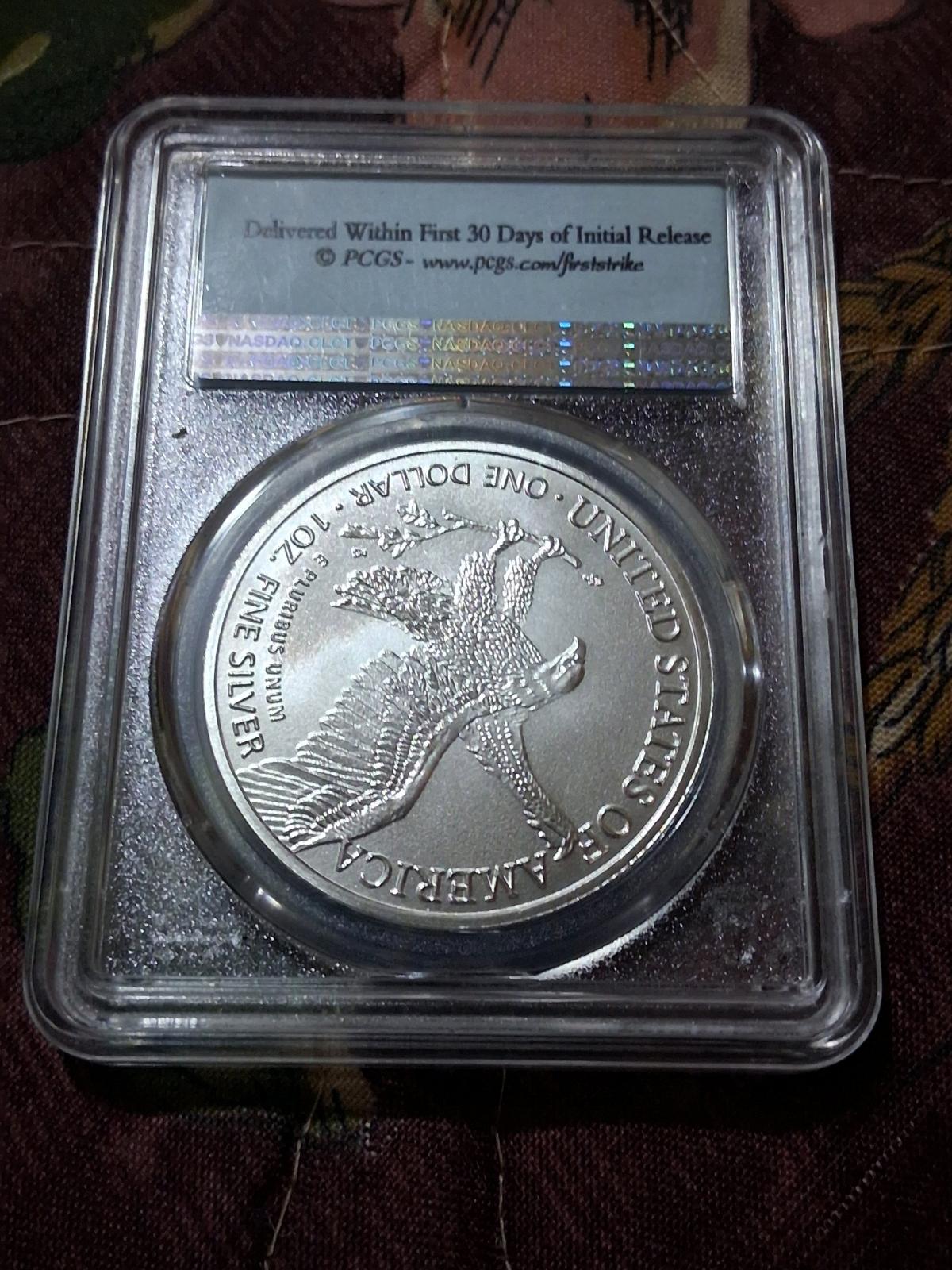 first strike pcgs ms70 American silver eagle - Canton, Ohio - FleaMarketBay