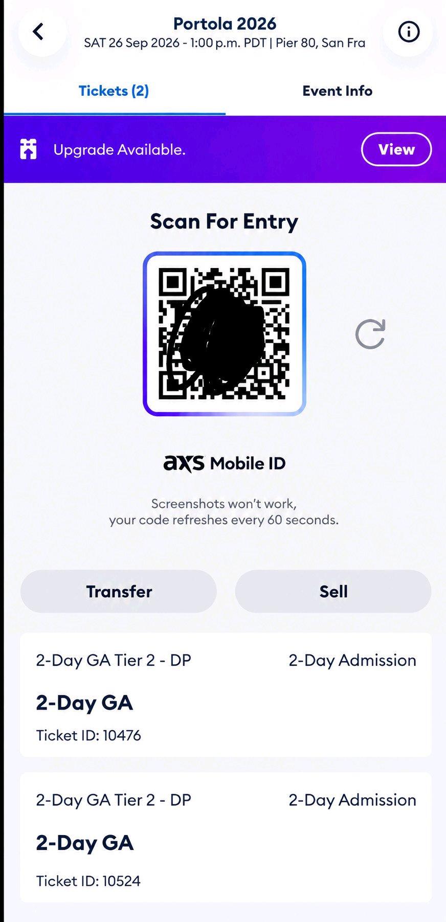 Portola 2Day GA Tickets - Fremont, California - FleaMarketBay