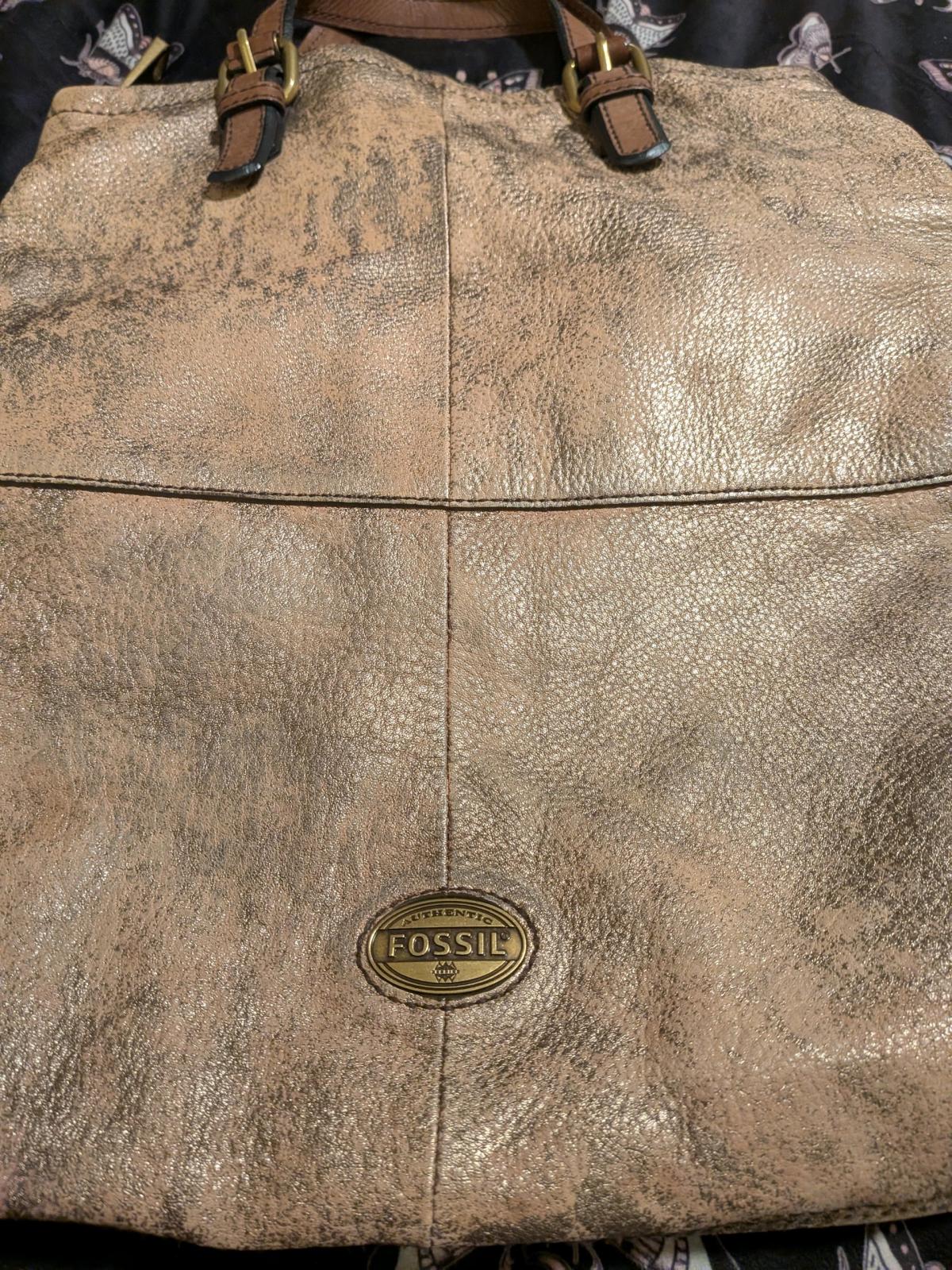 2014 Fossil Chrome Messenger Bag - Medford, Oregon - FleaMarketBay