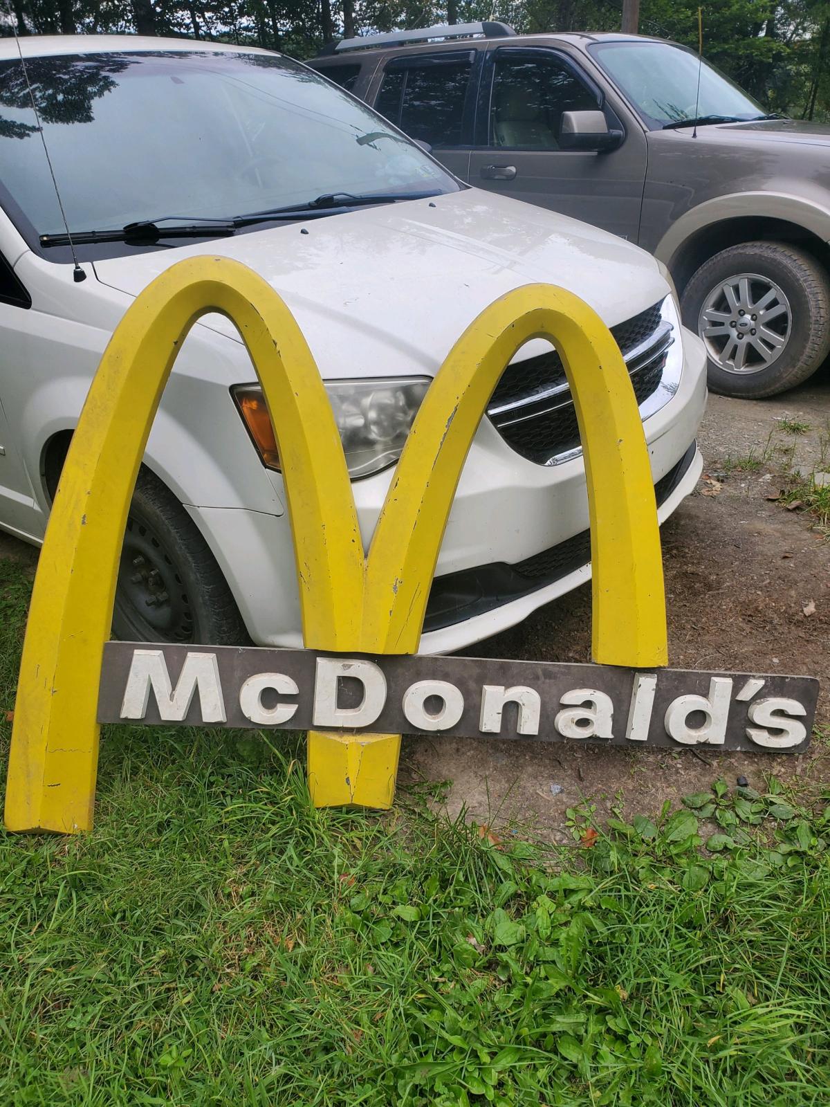 cast aluminum Mc Donalds sign vintage - Bradford, Pennsylvania - FleaMarketBay