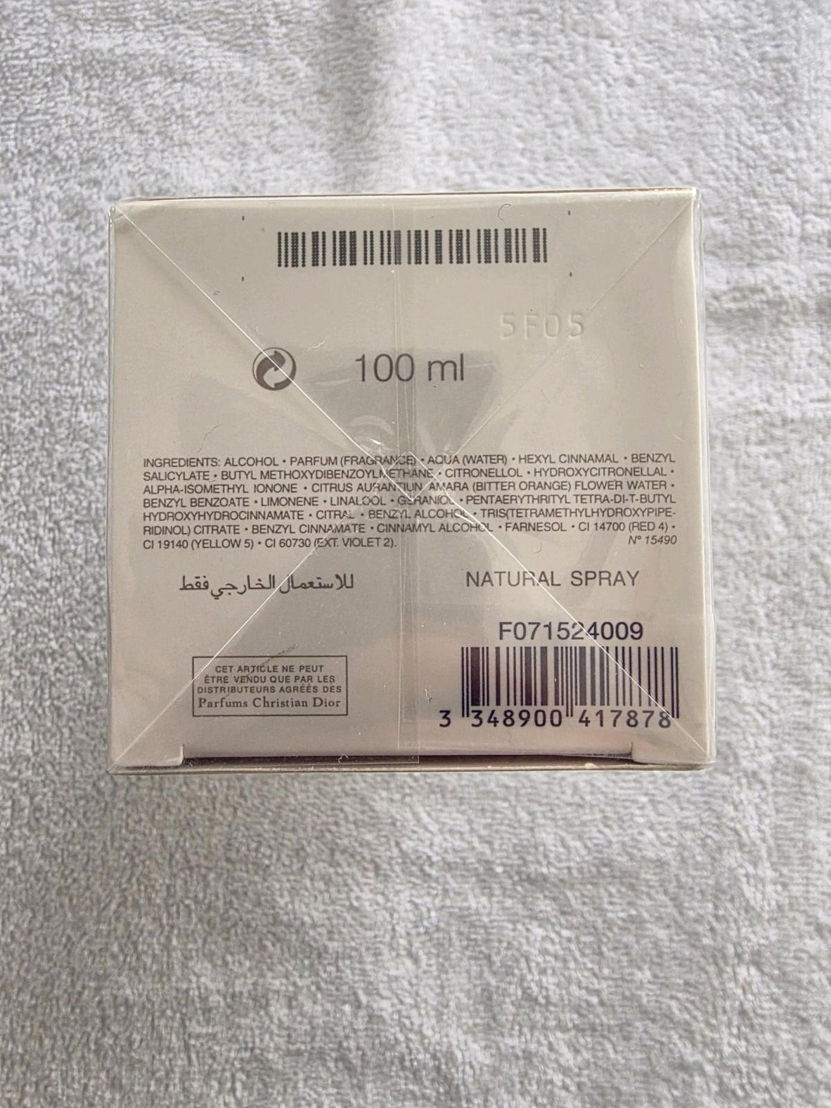Dior Jadore Eau de Parfum Vaporisateur Spray 100ml  34 FLOZ - Tampa, Florida - FleaMarketBay