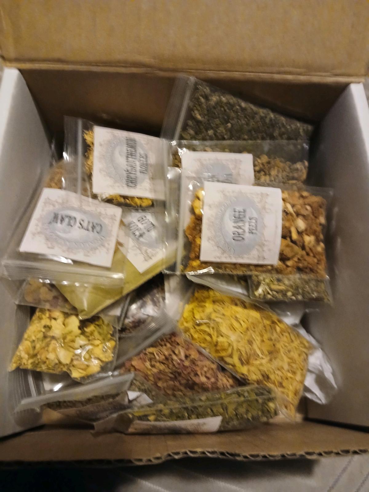 crystals lots of herbs berry teas sage - Clio, Michigan - FleaMarketBay
