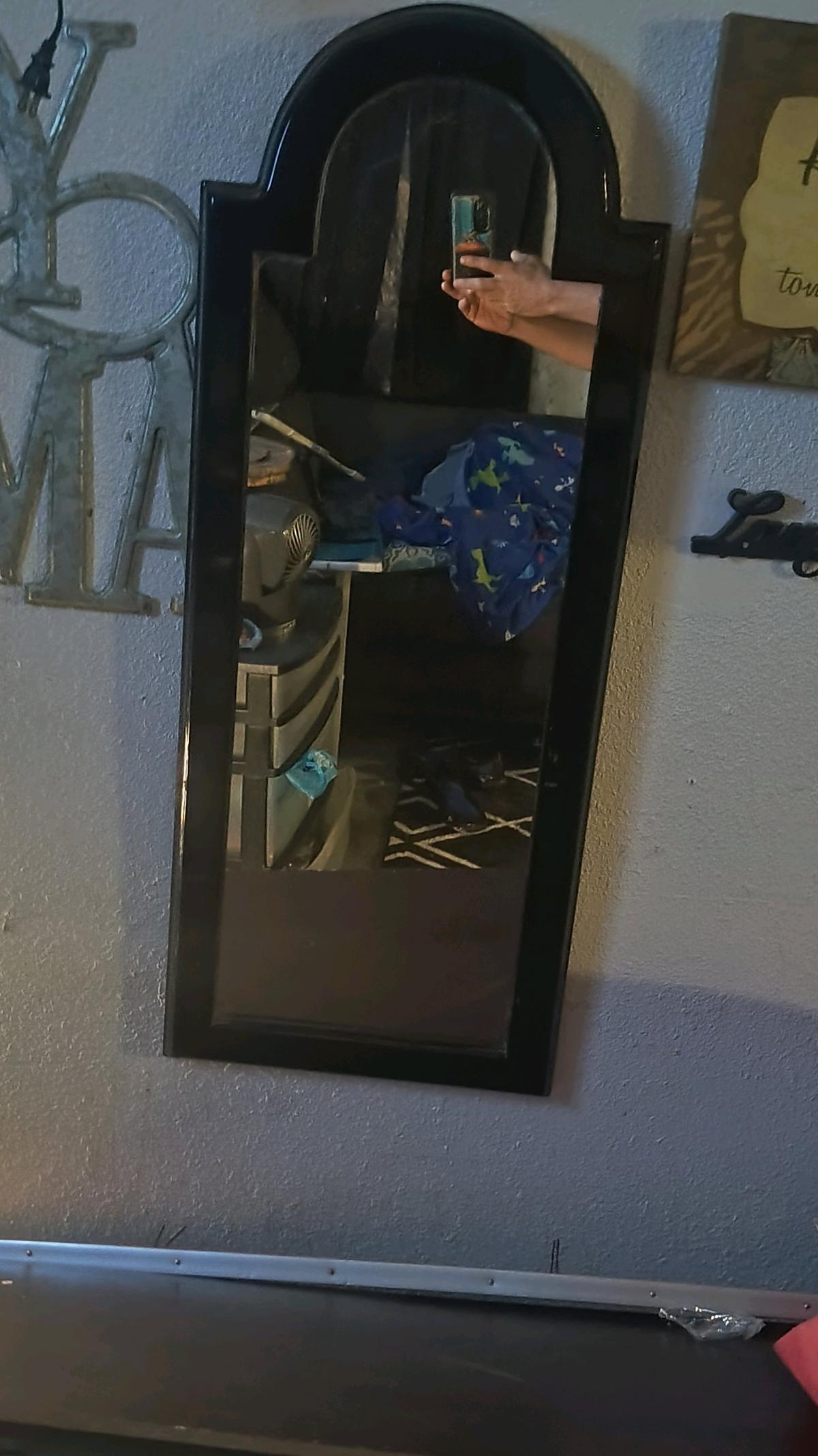 its antique wooden frame mirror 16 by 40 inch - Ludowici, Georgia - FleaMarketBay