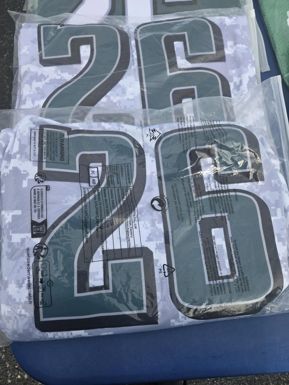 Eagles Jerseys Sizes in pic - Lansdale, Pennsylvania - FleaMarketBay