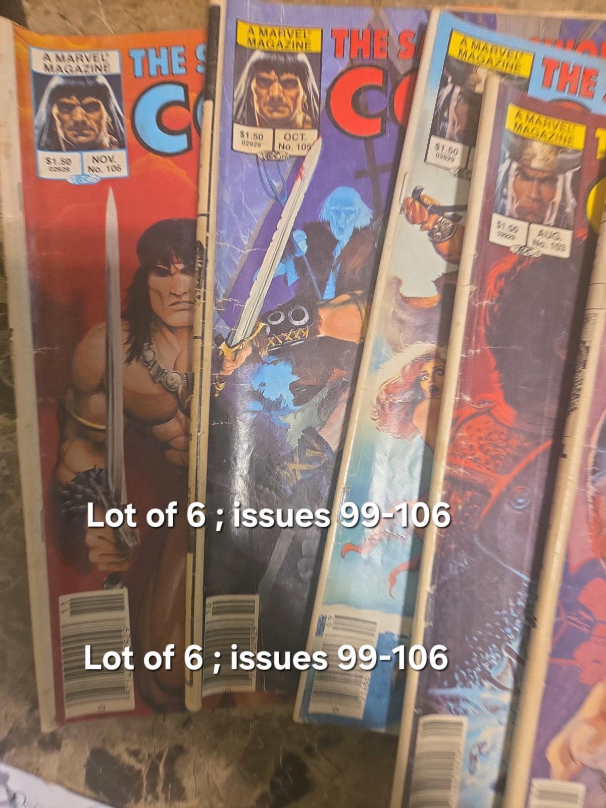 Conan The Savage Sword The Barbarian Lot of 6 - Eden, North Carolina - FleaMarketBay