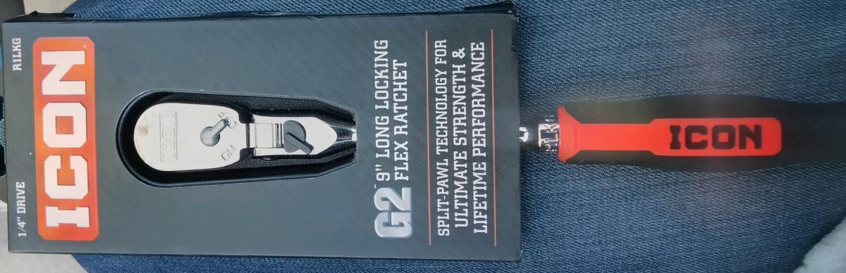 Quarter Inch Drive ICON G2 9in Long Locking Flex Rachet - Saint Paul, Minnesota - FleaMarketBay