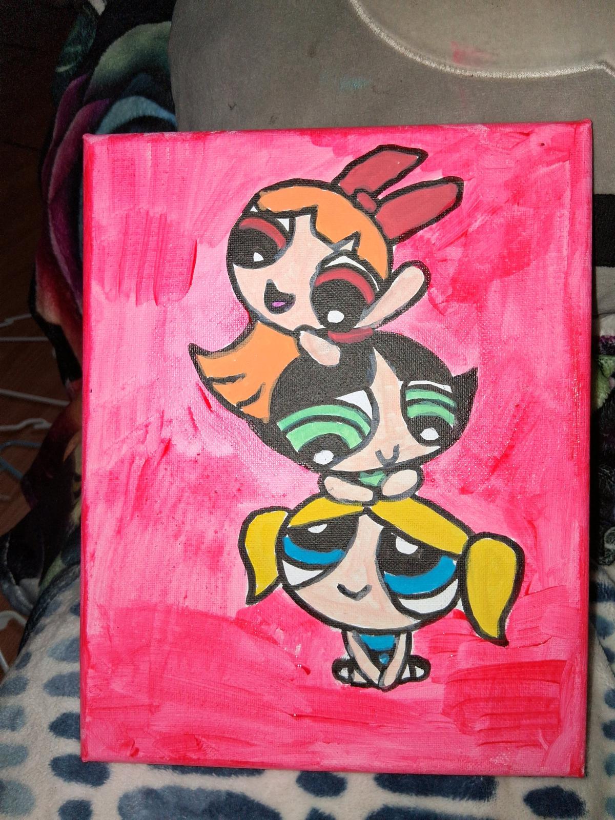 power puff girls painting - Clyde, North Carolina - FleaMarketBay