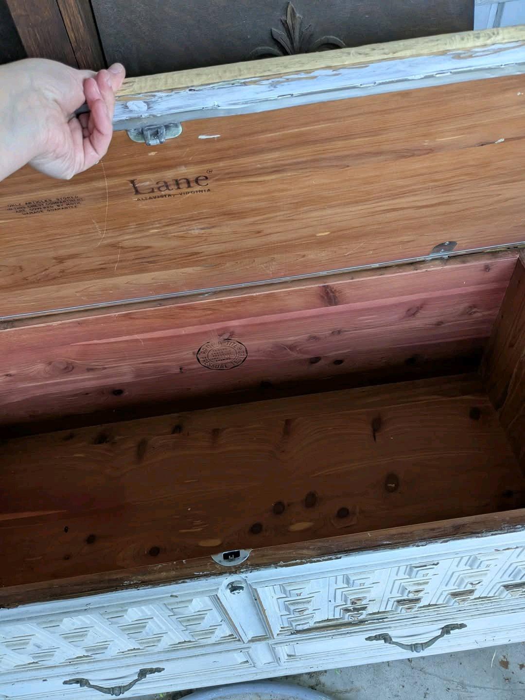 large antique chest painted decent condition - Leominster, Massachusetts - FleaMarketBay