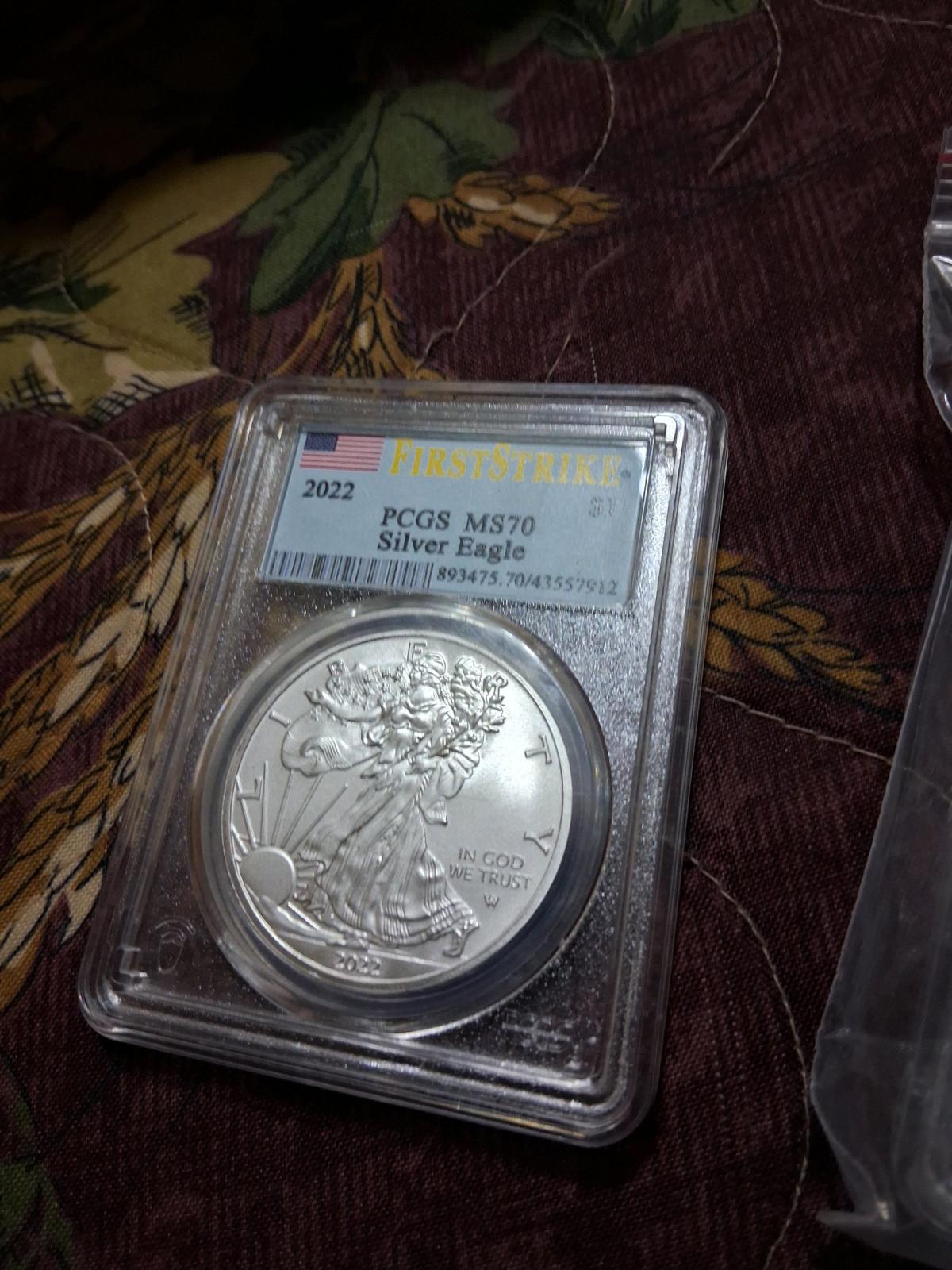 first strike pcgs ms70 American silver eagle - Canton, Ohio - FleaMarketBay