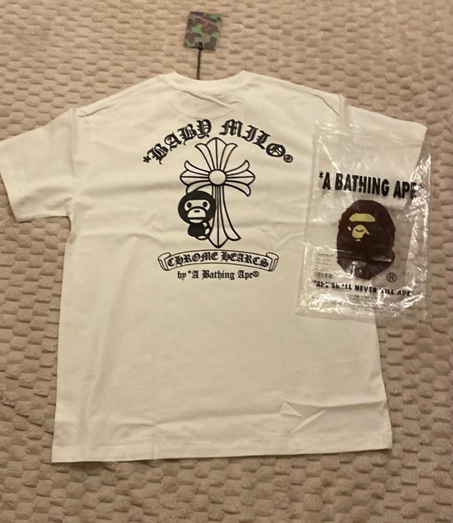 BAPE x Chrome Hearts Collab White TShirt - Atlanta, Georgia - FleaMarketBay