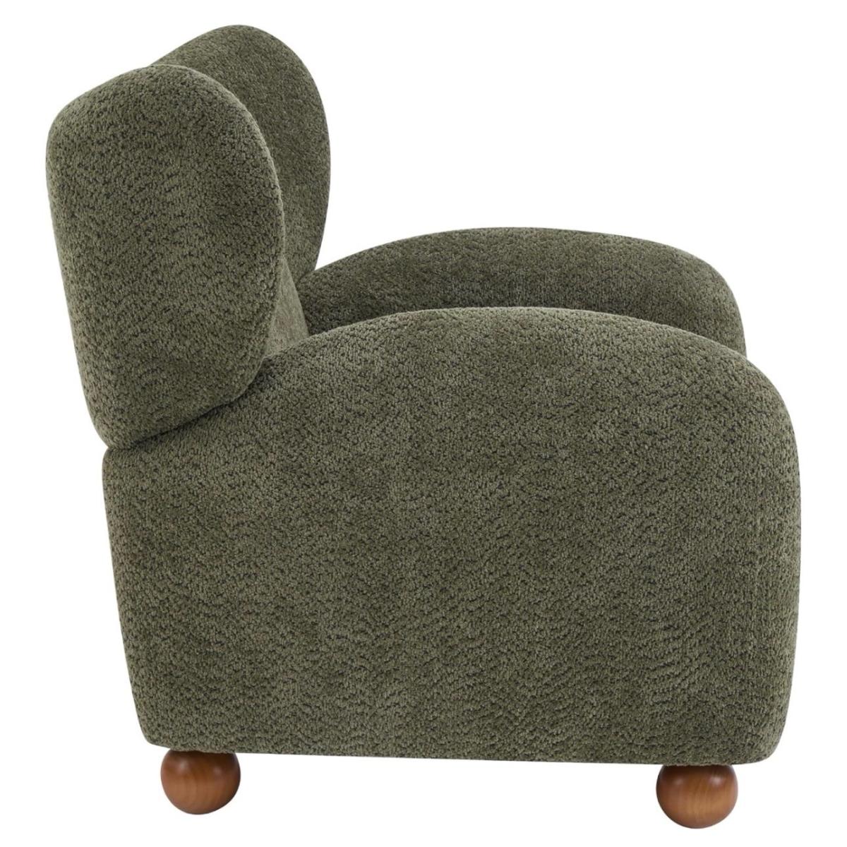 2 Brand New Modern Boucl Accent Chairs  Olive Green - Scottsdale, Arizona - FleaMarketBay