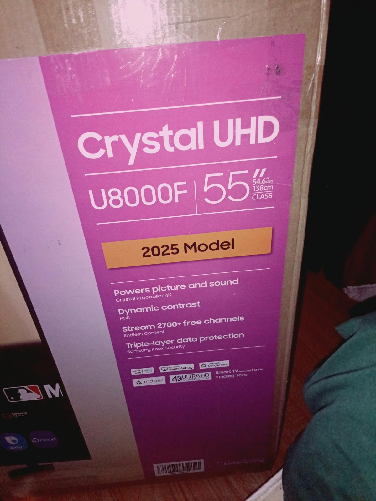 Samsung crystal 55in smart tv in original box - Fairborn, Ohio - FleaMarketBay