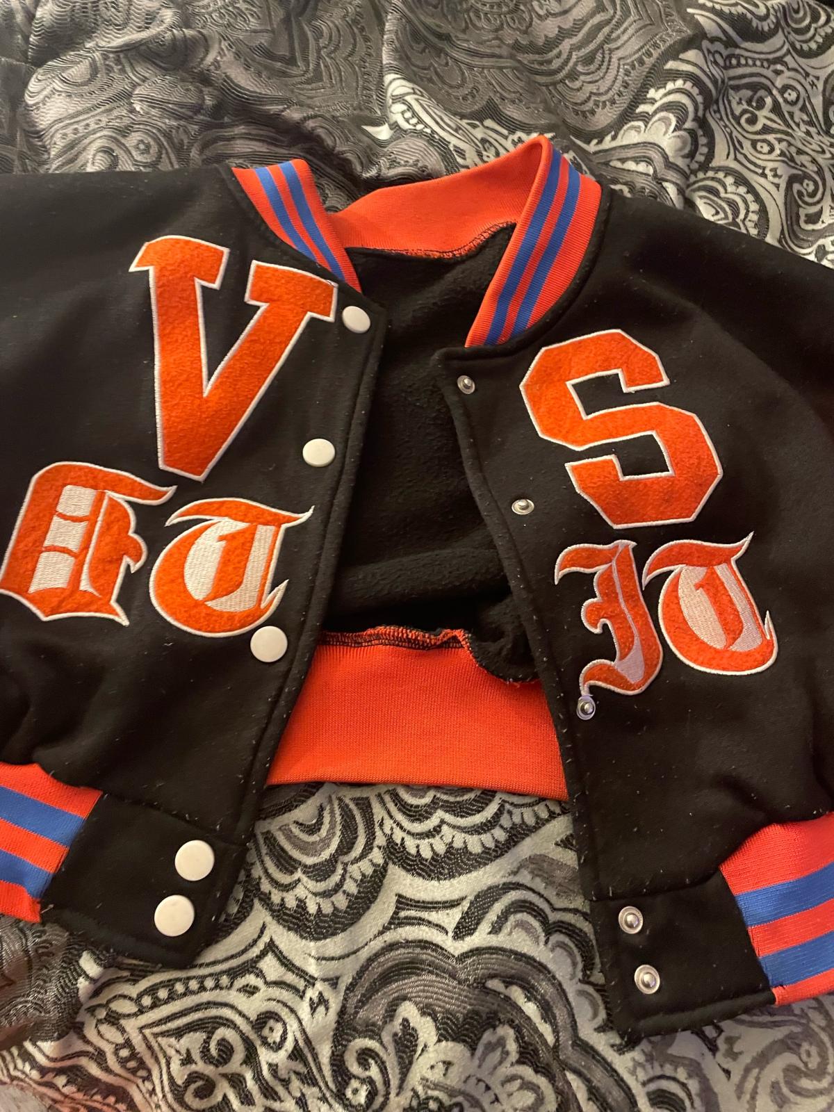 Virginia State University black and orange varsity jack - Shreveport, Louisiana - FleaMarketBay