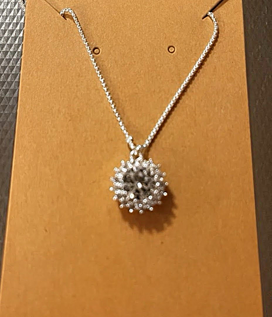 Silver Starburst Necklace - 12" - Las Vegas, Nevada - FleaMarketBay