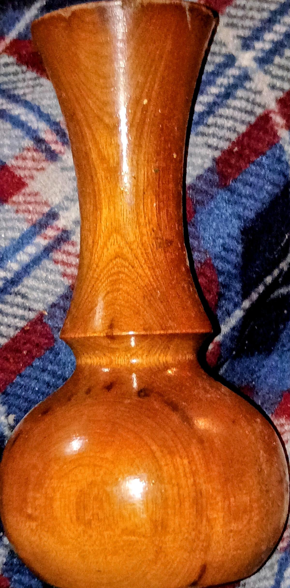 Wooden Single Flower Vase - Alliance, Ohio - FleaMarketBay