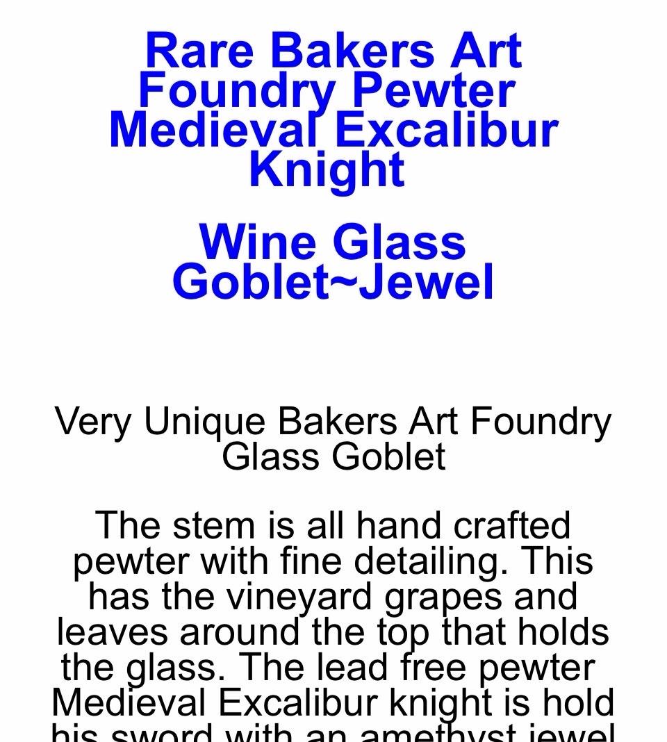 Rare Set of GobletsFlutes - Sparks, Nevada - FleaMarketBay