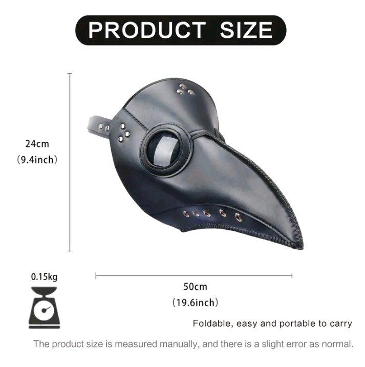 3in1 Plague Doctor Mask Costume - Hawthorne, California - FleaMarketBay
