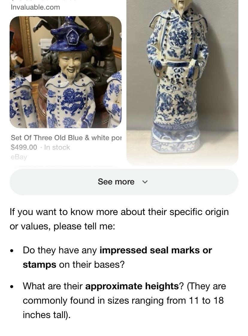 Antique and historical Chinese figures that are hand made - Mount Morris, Michigan - FleaMarketBay