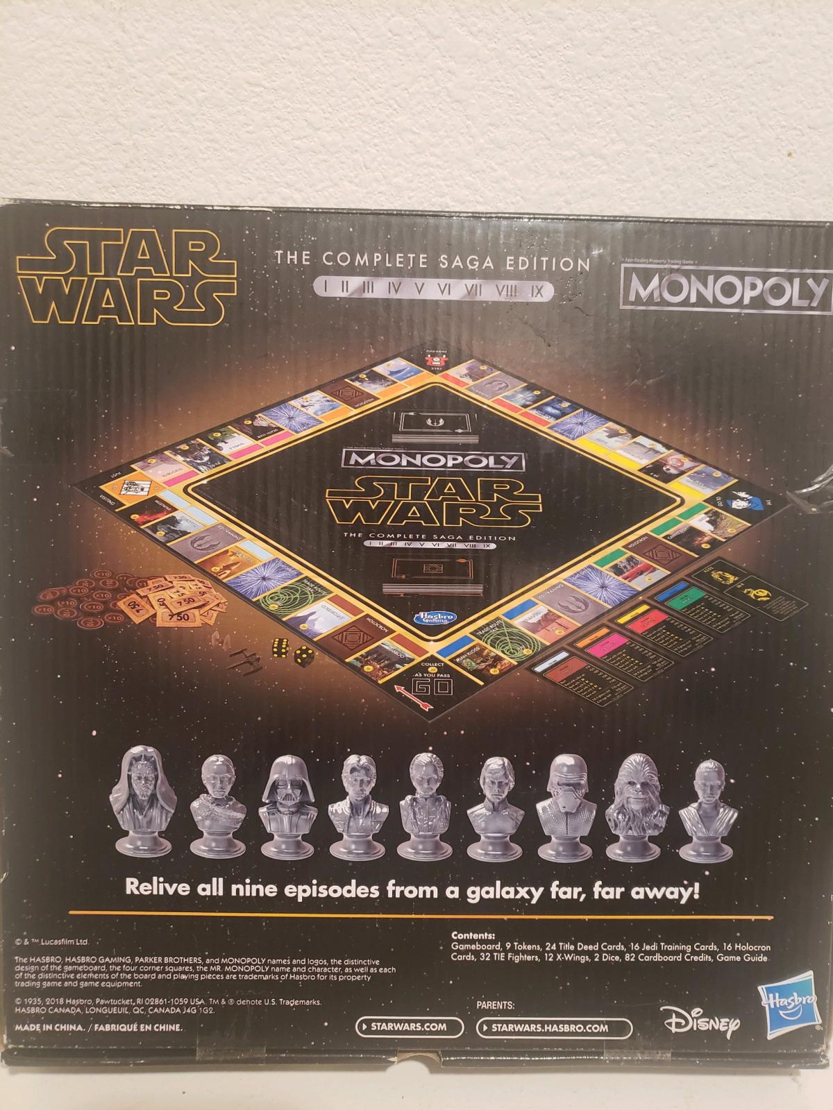 Monopoly board game  star wars the Complete saga Edition - Calimesa, California - FleaMarketBay