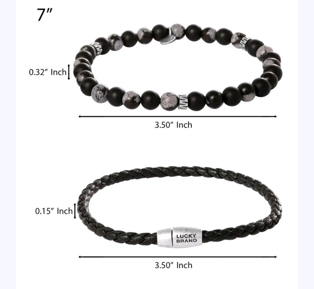 Lucky Brand Stretch Bead  Magnetic Cord Bracelet Set  2 Piec - Ozone Park, New York - FleaMarketBay