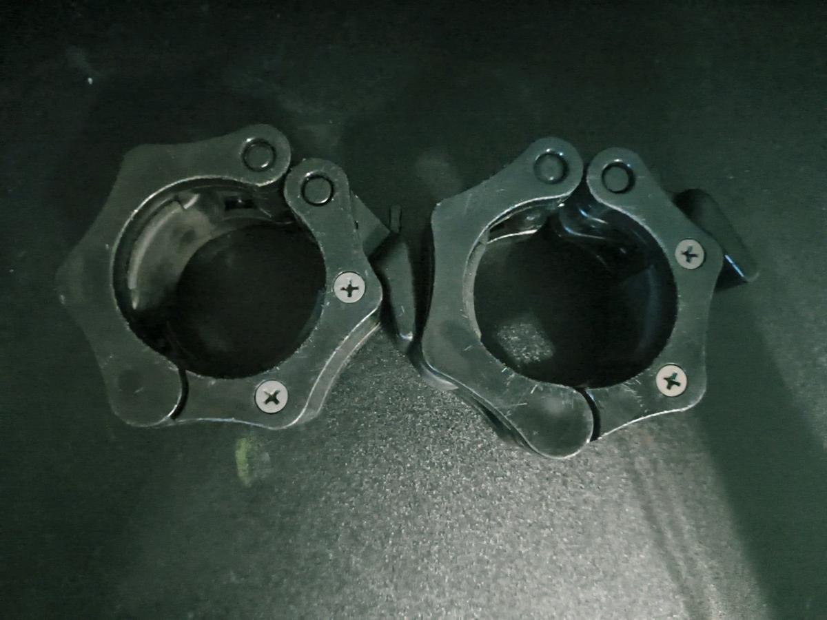 2PC Olympic 12 Inch Barbell Clamps Quick Release Standard Ba - Hessmer, Louisiana - FleaMarketBay