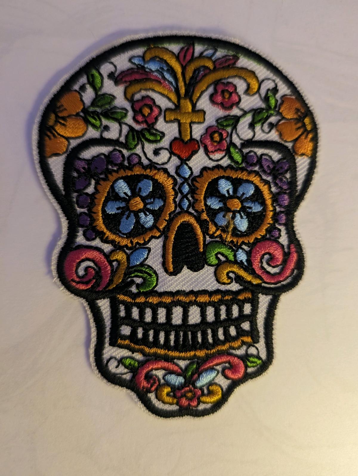 Iron on Sugar Skull Patch - Saint Francis, Minnesota - FleaMarketBay