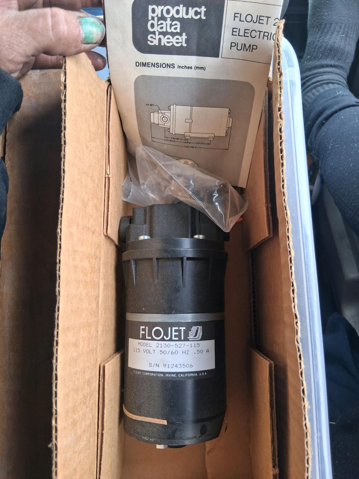 Flojet Electric Pump Model 2130527115 115 Volt 5060 Hz with - Salt Lake City, Utah - FleaMarketBay