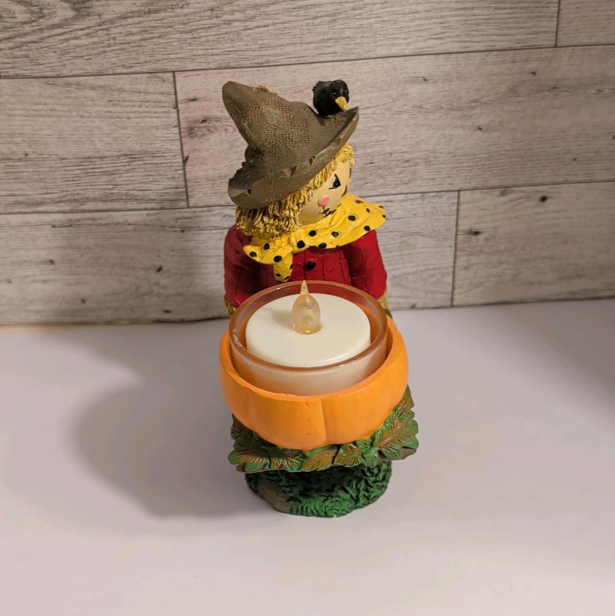 Yankee Candle Halloween Scarecrow Barrel Tea Light Holder - Phoenix, Arizona - FleaMarketBay