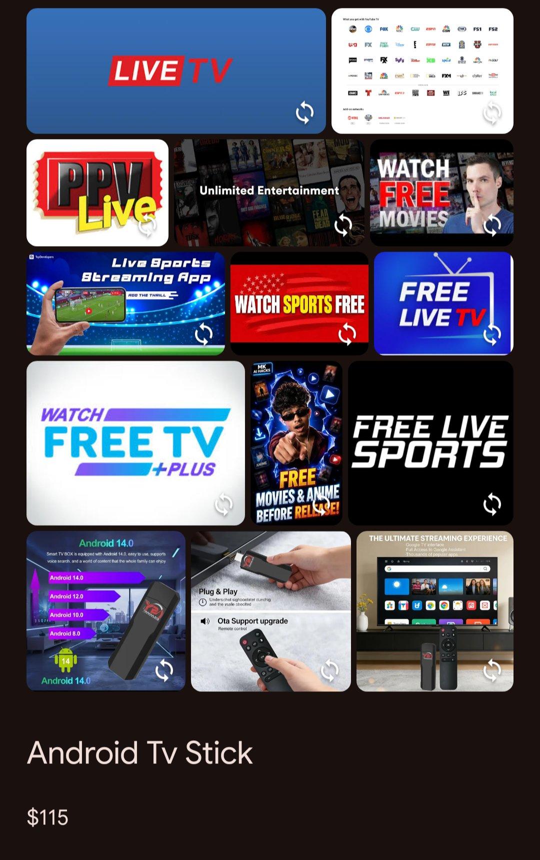 Loaded Android Tv Stick Live Tv Movies and more - Houston, Texas - FleaMarketBay